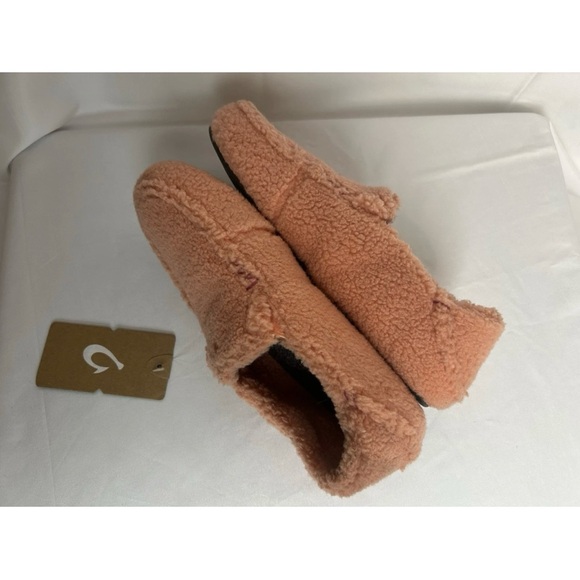 NWOB Olukai Nohea Heu Sherpa Slipper Womens 7 Slip-On Teddy Shoe Pickled Ginger - Picture 9 of 10